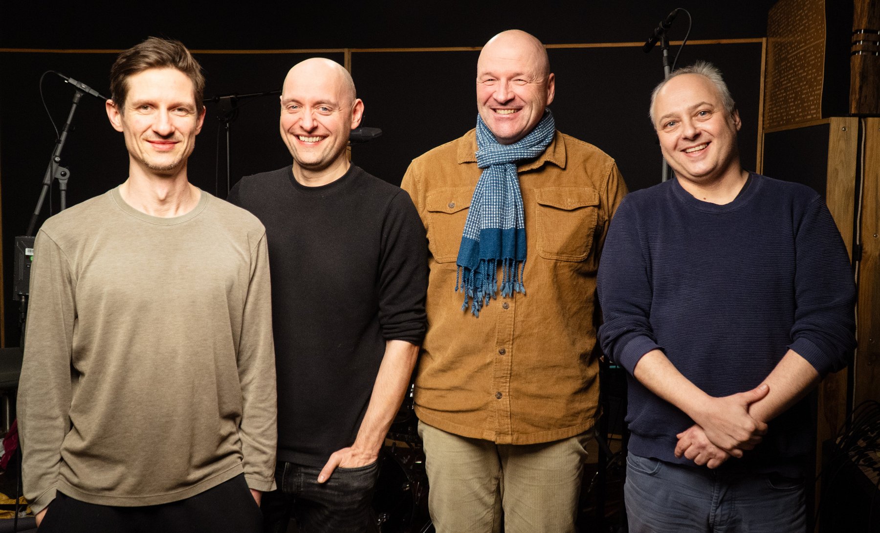 Das Thomas Vester Jazzquartett im Tonstudio